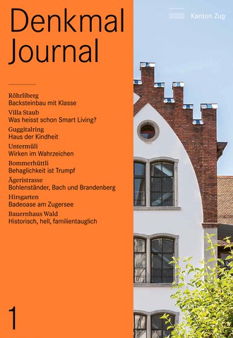 Titelblatt des Journals mit den Kapiteln und einer Ansicht der Untermüli