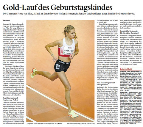 Gold-Lauf des Geburtstagskindes