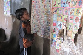 Schuljunge in Indien