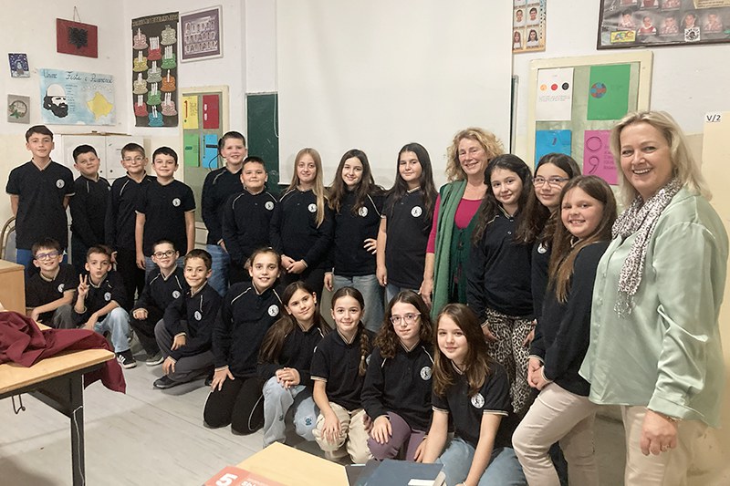 Kollegiale Hospitation in kosovarischer Primarklasse