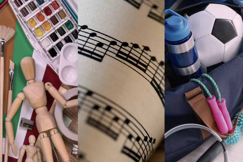 Bild Schwerpunkt Sport, Musik, Gestalten