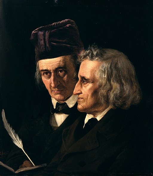 Elisabeth Jerichau-Baumann: Doppelporträt der Brüder Jacob (rechts) und Wilhelm Grimm. Wikimedia.