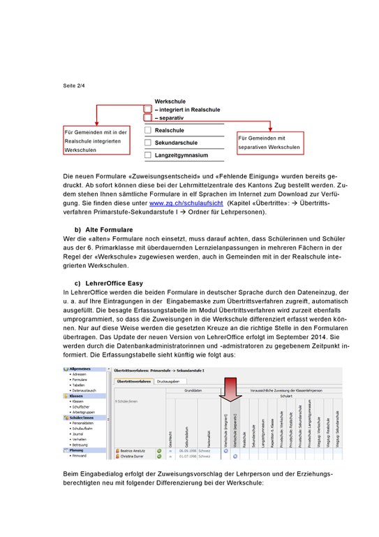 Werkschule Brief Seite 2