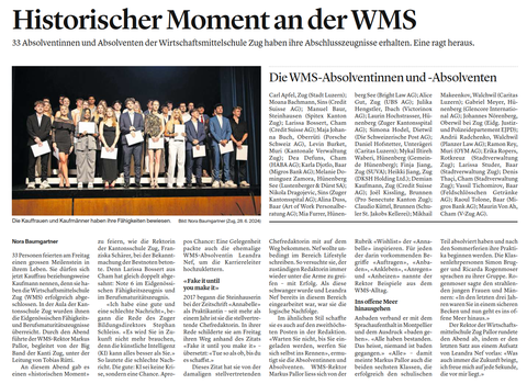 WMS-Abschlussfeier