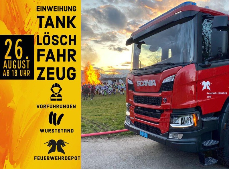 Einweihung Tanklöschfahrzeug