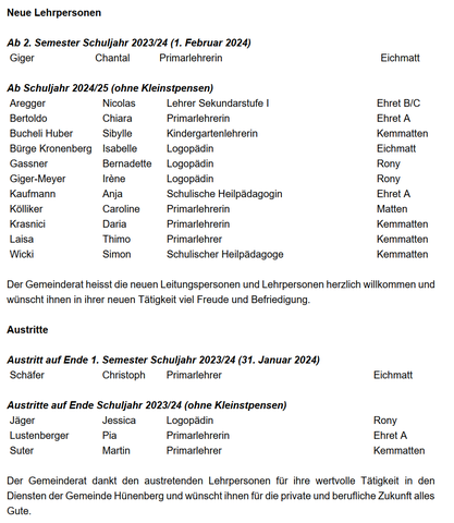 Mitteilung vom 10. Juli 2024 Mitteilung vom 10. Juli 2024