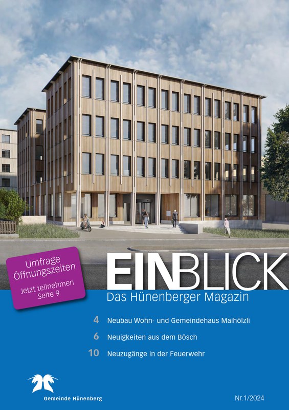 Gemeindemagazin Hünenberg Titelseite Einblick