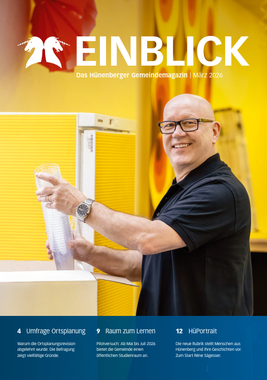 Gemeindemagazin Hünenberg Titelseite Einblick