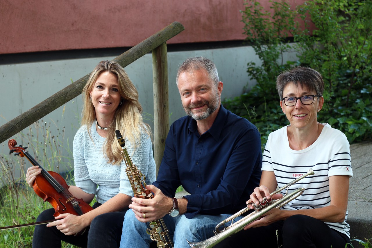 Team Musikschule (v.l.n.r. Andrea Nogara, Beat Bürgi und Andrea Aschwanden)