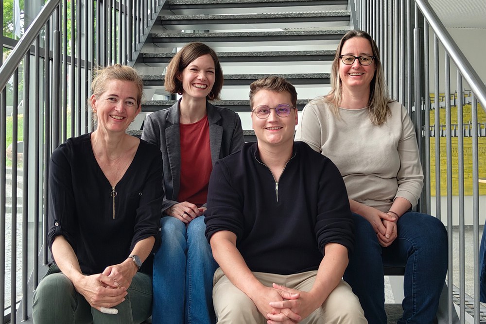 v.l.n.r. Solange Glutz, Désirée Seuret, Cédric Oberholzer und Gabriela Kaufmann