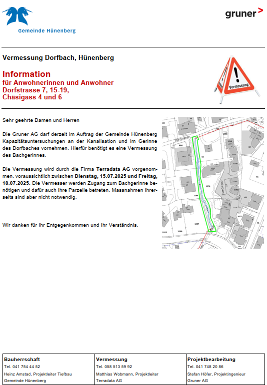 Anwohnerinfo