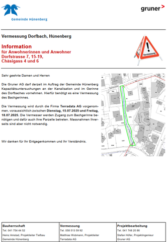 Anwohnerinfo