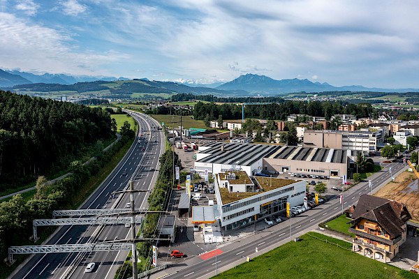 Autobahnausschnitt Hünenberg