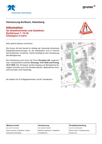 Dorfstrasse 7, 15-19, Chäsigass 4 und 6 Dorfstrasse 7, 15-19, Chäsigass 4 und 6
