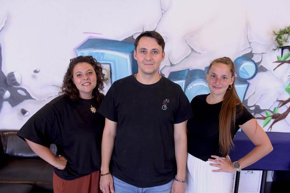 Bild v.l.n.r. Senta Nielsen, Lars Müller und Rahel Inderbitzin