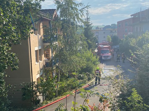 Brand in Wohnung