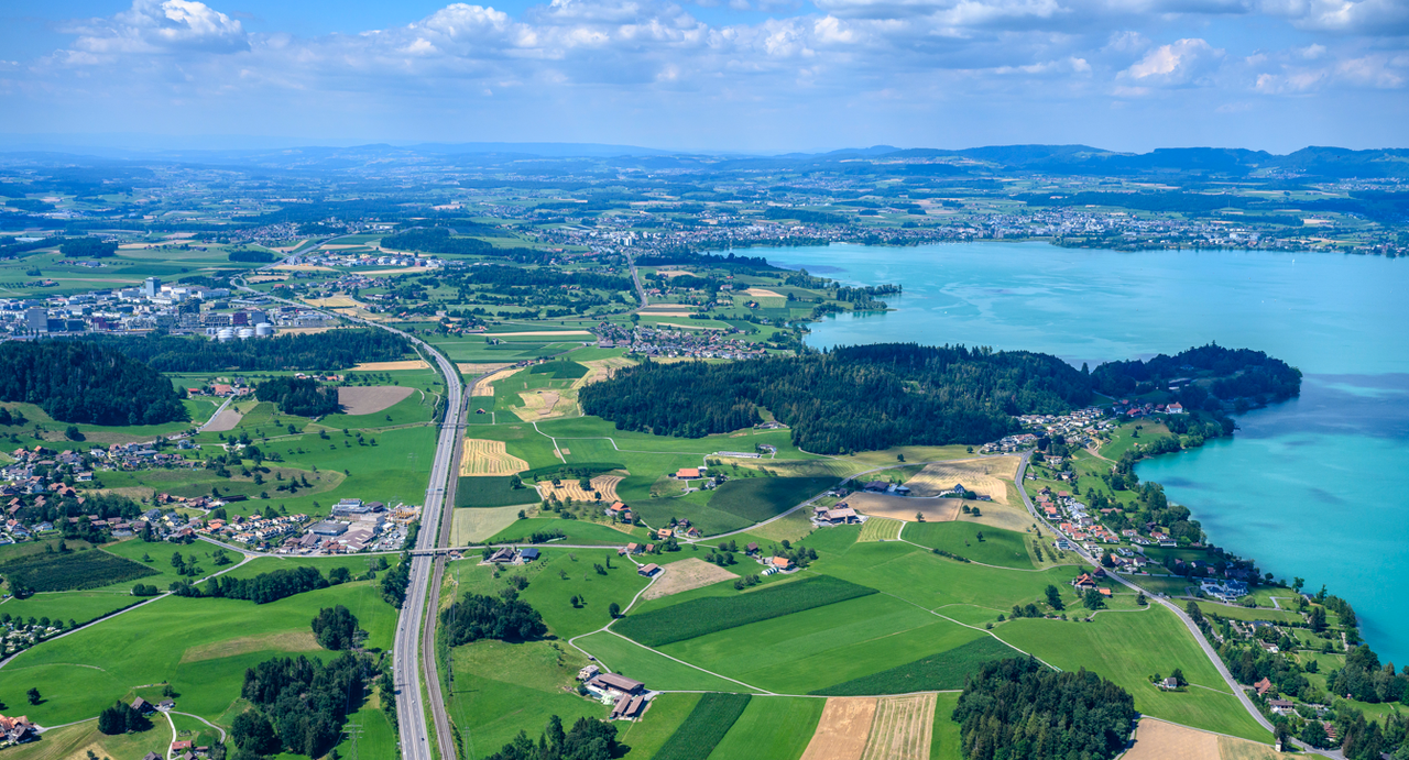 Blick auf die Gemeinde Risch