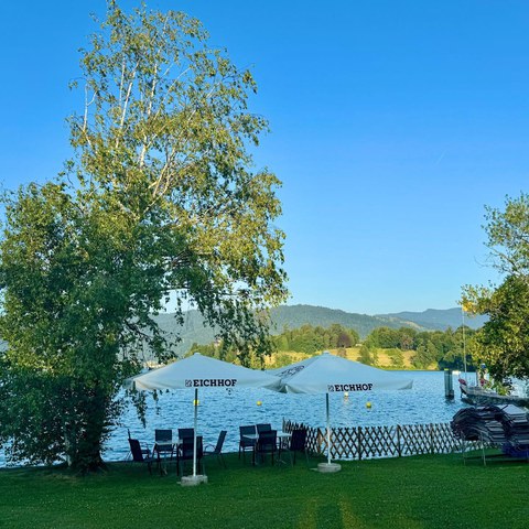 Seebad Buonas Sitzplatz