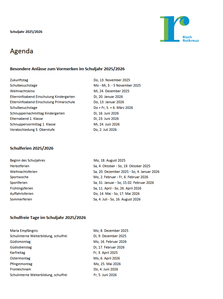 Bild Agenda