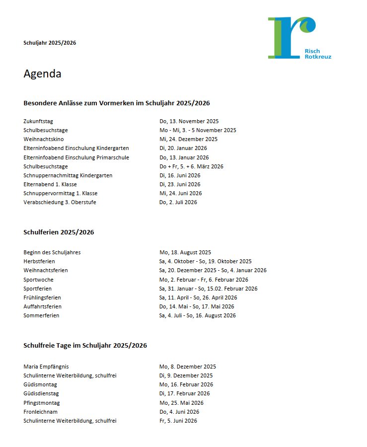 Bild Agenda