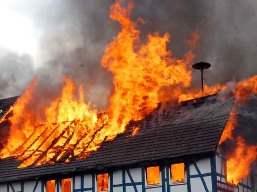 Haus in Brand