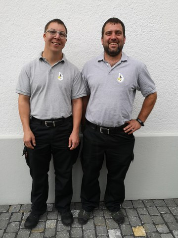 Neue Offiziere Remo Zberg und Claudio Staub