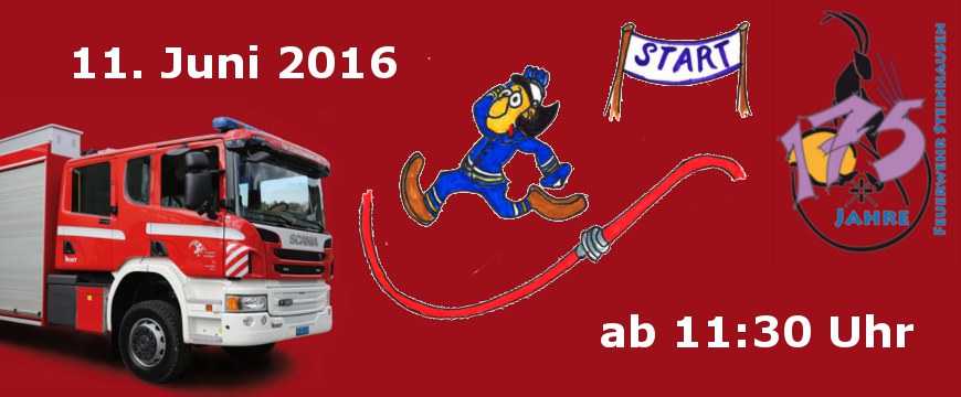 Banner Feuerwehrfest 2016