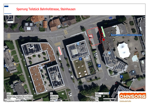 Sperrung Teilstück Bahnhofstrasse - Steinhausen