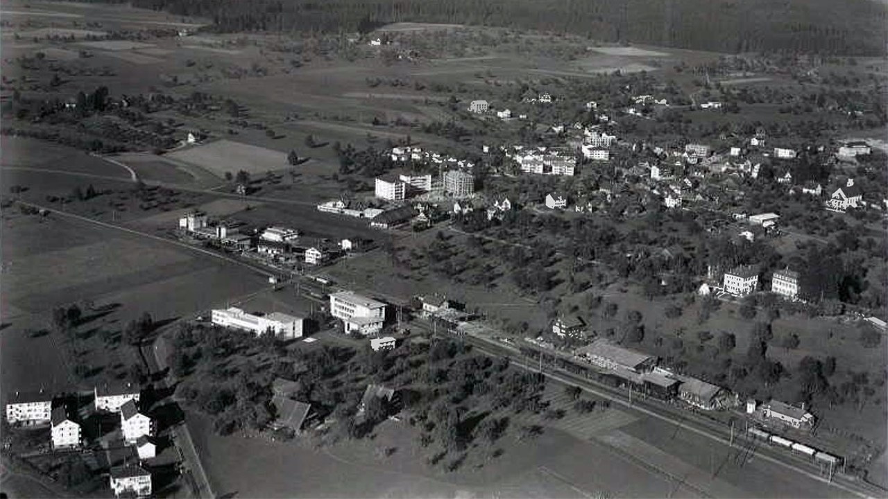 Luftaufnahme aus dem Jahr 1961.