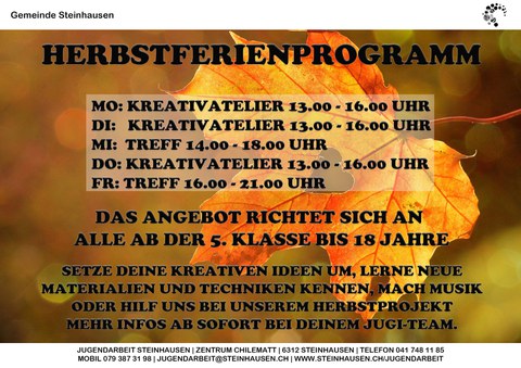 Herbstferienprogramm