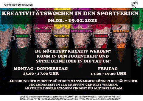 Kreativitätswochen in den Sportferien