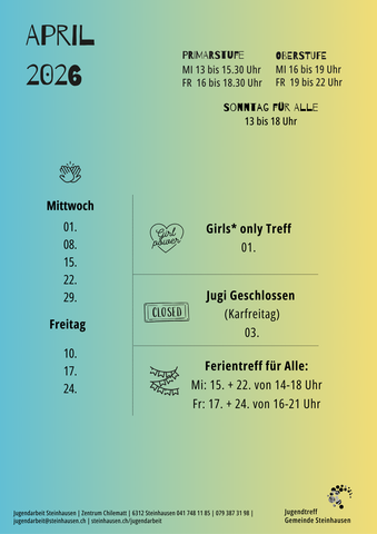Monatsprogramm April
