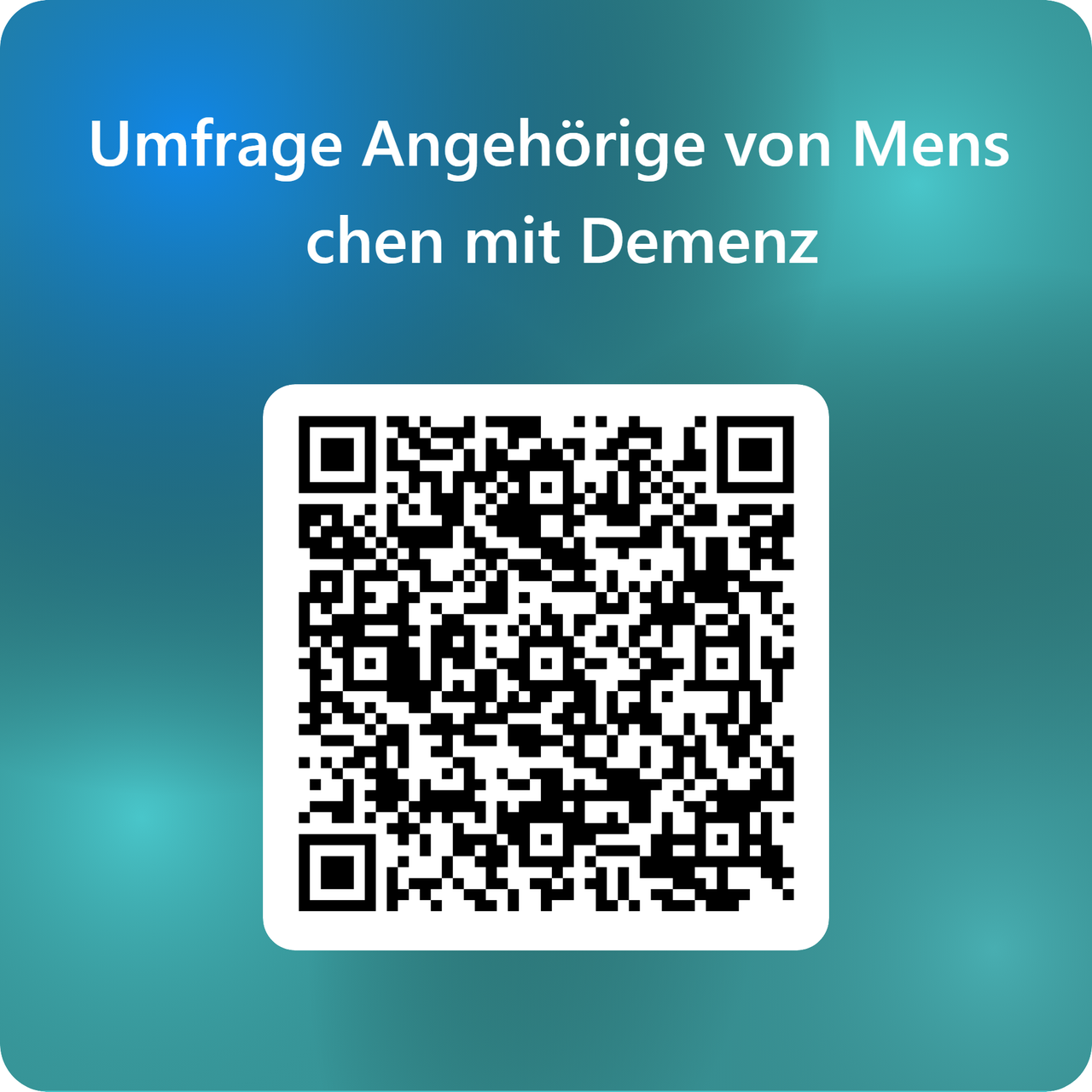 Über diesen QR-Code gelangen Sie zur Online Umfrage