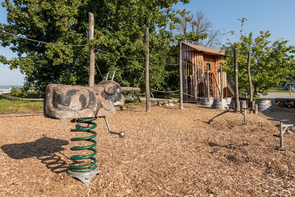 Sicht über den Spielplatz