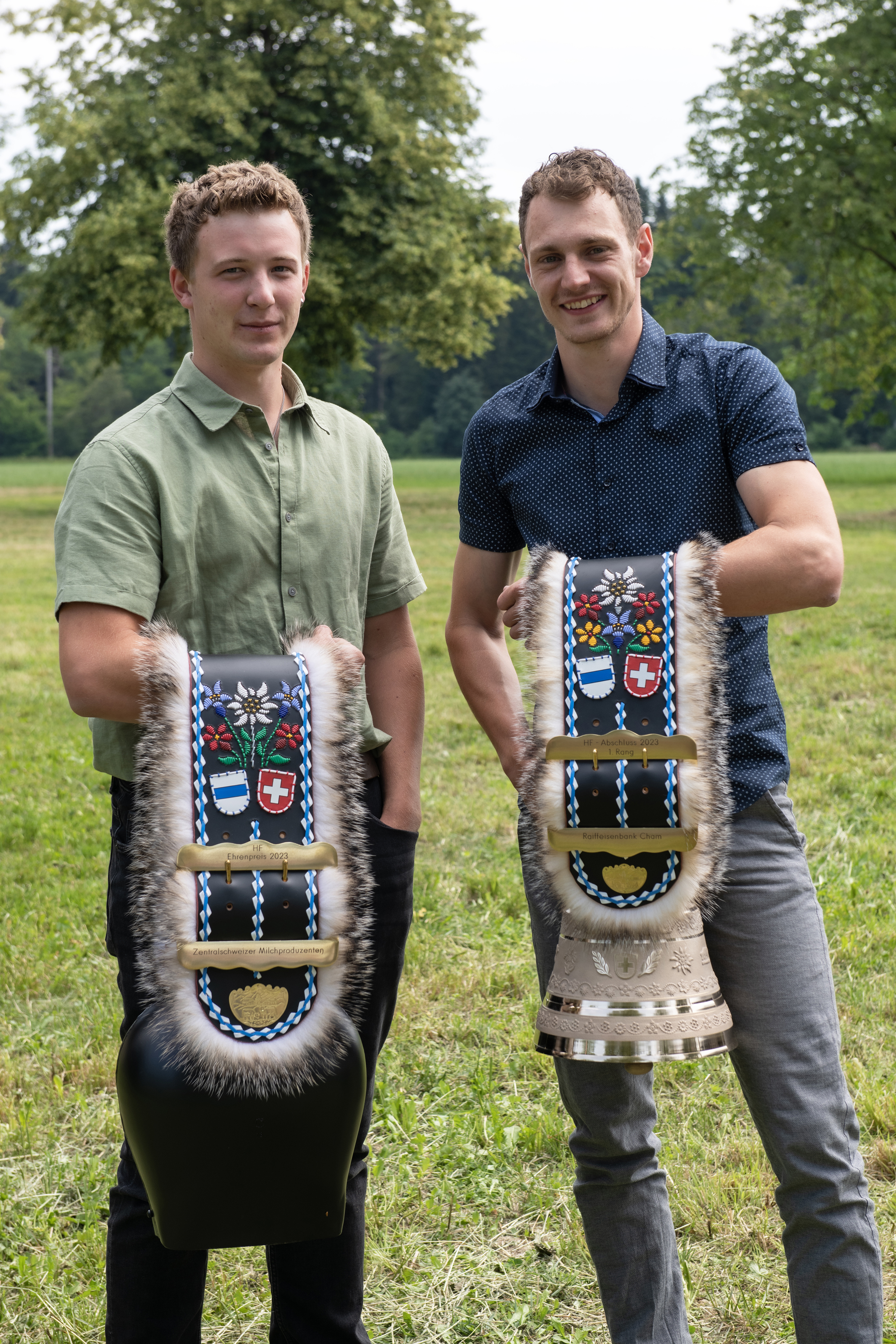 Zweit- und Erstplatzierter der Höheren Fachschule Agro-Technik